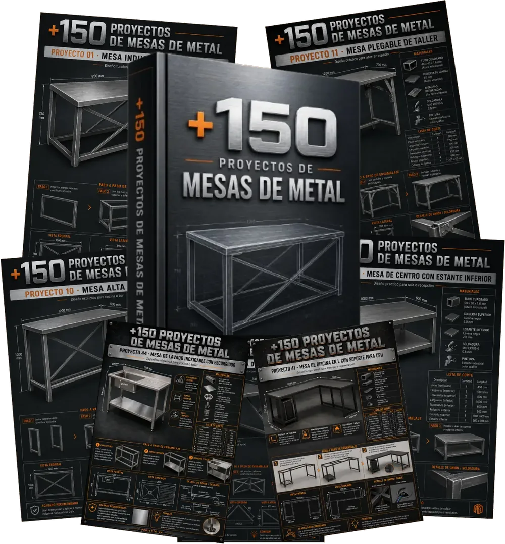 +150 Proyectos de Mesas de Metal